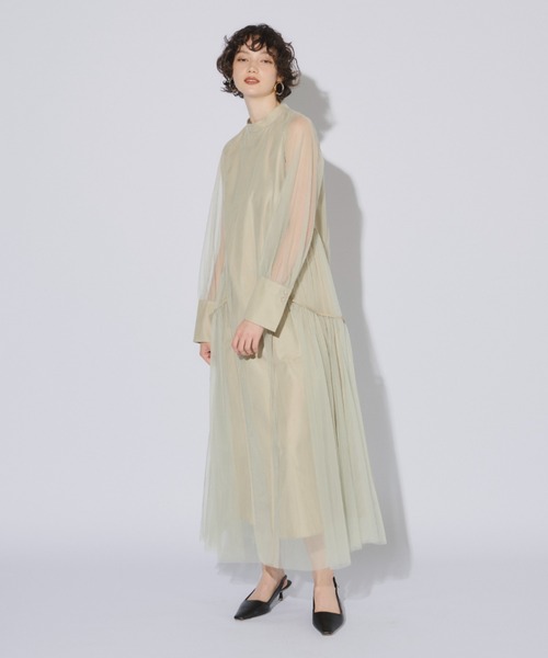 パイピングチュールドレス / piping tulle dress（ドレス）｜ANDRESD