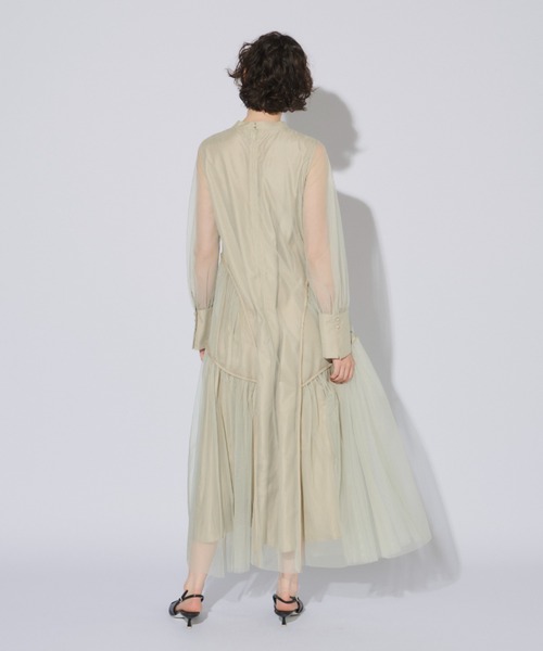 セール】パイピングチュールドレス / piping tulle dress（ドレス