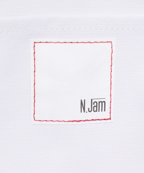 Noble（ノーブル）の「N.Jam/エヌジャム チャーム付きキャンバスバッグ（トートバッグ・レディース・ホワイト/レッド・FREE）」の13枚目の写真