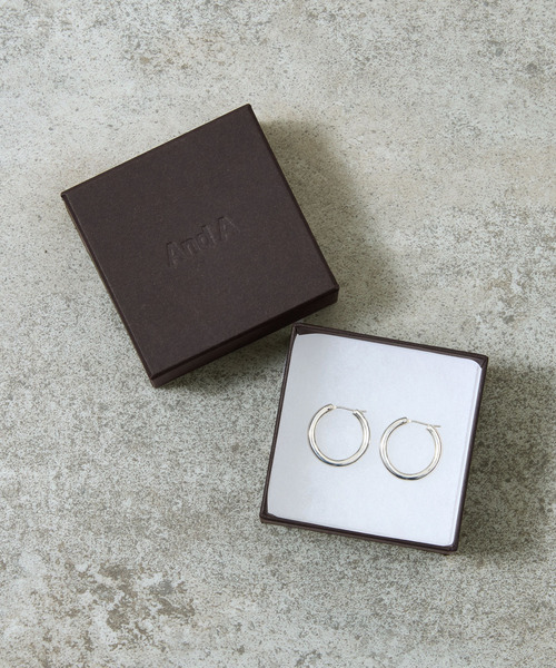 And A（アンドエー）の「And A アンドエー / SILVER925 LARGE HOOP PIERCE シルバー925ラージフープピアス（両耳用） / AA-A24U009（ピアス（両耳用）・メンズ・シルバー・LARGE）」の11枚目の写真