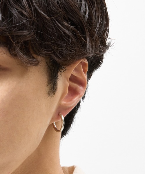 And A（アンドエー）の「And A アンドエー / SILVER925 LARGE HOOP PIERCE シルバー925ラージフープピアス（両耳用） / AA-A24U009（ピアス（両耳用）・メンズ・シルバー・LARGE）」の13枚目の写真