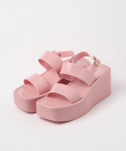 FOREVER 21(フォーエバー トゥエンティーワン)の「厚底ベルトサンダル(サンダル・レディース・ホワイト系その他/ピンク・23cm/24cm/25cm)」の2枚目の写真