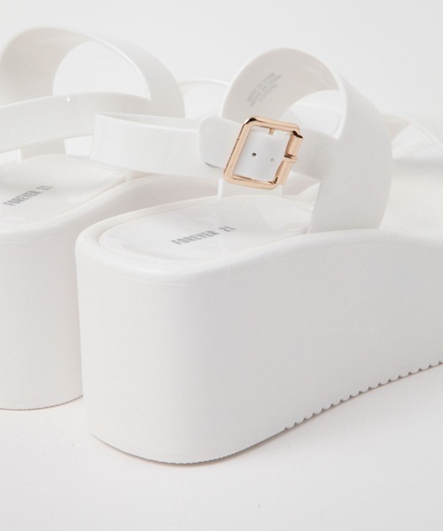 FOREVER 21(フォーエバー トゥエンティーワン)の「厚底ベルトサンダル(サンダル・レディース・ホワイト系その他/ピンク・23cm/24cm/25cm)」の13枚目の写真