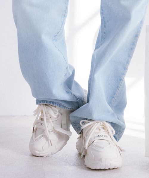 VIVIAN（ヴィヴィアン）の「厚底ベルトハイテクレースアップスニーカー（スニーカー・レディース・アイボリー/ブラック・LL/S/M/L）」の6枚目の写真