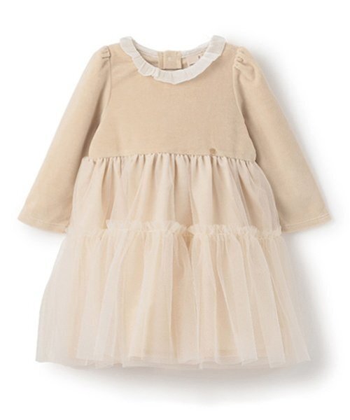 petit main（プティマイン）の「【リンク】ベロアチュールワンピース(キッズ)（ワンピース・キッズ・ネイビー/ライトベージュ/ライトピンク・130cm/80ｃｍ/120cm/110cm/100cm/90cm）」の11枚目の写真