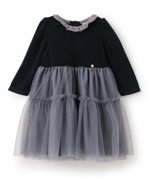 petit main（プティマイン）の「【リンク】ベロアチュールワンピース(キッズ)（ワンピース・キッズ・ネイビー/ライトベージュ/ライトピンク・130cm/80ｃｍ/120cm/110cm/100cm/90cm）」の12枚目の写真