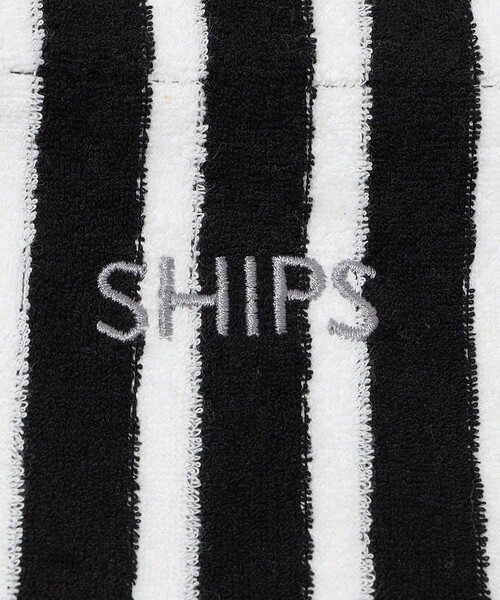 SHIPS（シップス）の「【WEB限定】SHIPS: パイル ストライプ SHIPSロゴ エンブロイダリー トート バッグ（トートバッグ・メンズ・ブルー/ブラック/グリーン/ブラウン/ホワイト・ONE SIZE）」の13枚目の写真