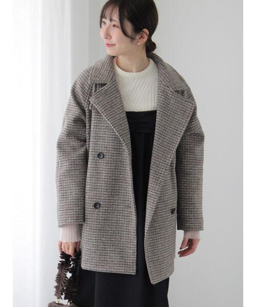 【セール】カットメルトンスタンド2WAYコート（その他アウター）｜Te chichi TERRASSE（テチチテラス）