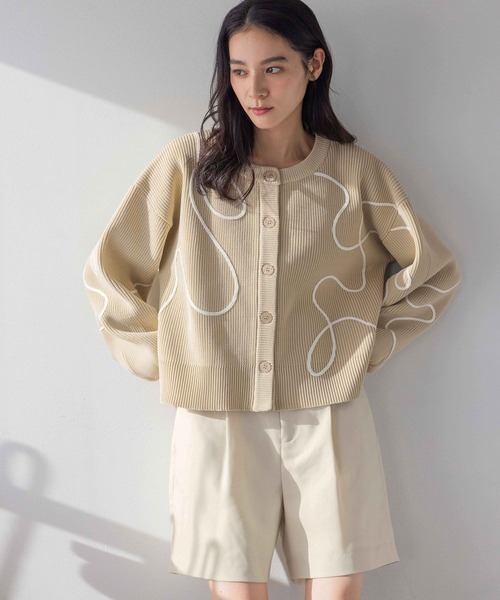 カーディガン 2way puff cardigan Ameri（アメリ）の「2WAY PUFF CARDIGAN（カーディガン/ボレロ）」 - WEAR