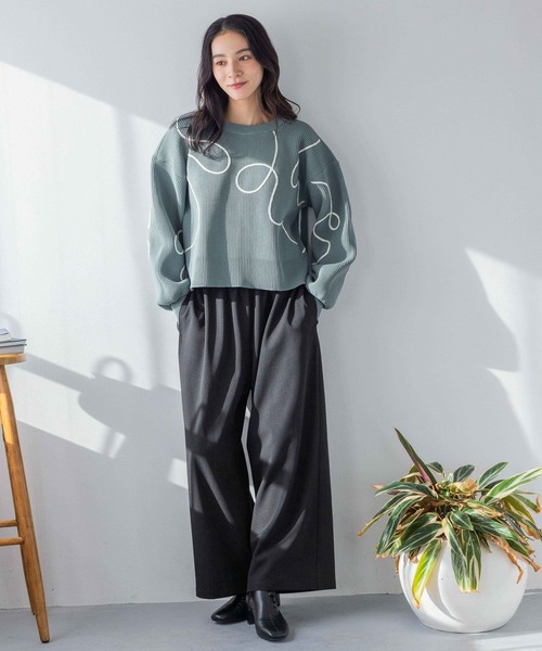 セール】エンブロイダリー2WAYカーディガン 293668（カーディガン