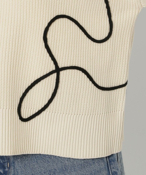 LOWRYS FARM（ローリーズファーム）の「エンブロイダリー２ＷＡＹカーディガン 293668（カーディガン/ボレロ・レディース・ベージュ/ブラック/アイボリー/ブルー・FREE）」の12枚目の写真