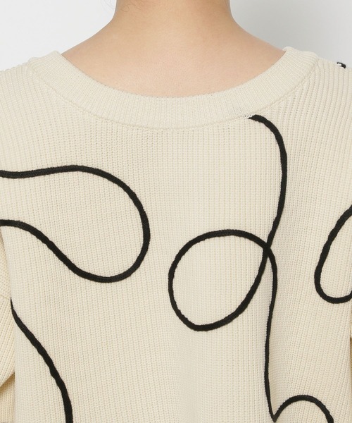 LOWRYS FARM（ローリーズファーム）の「エンブロイダリー２ＷＡＹカーディガン 293668（カーディガン/ボレロ・レディース・ベージュ/ブラック/アイボリー/ブルー・FREE）」の11枚目の写真