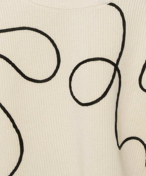 LOWRYS FARM（ローリーズファーム）の「エンブロイダリー２ＷＡＹカーディガン 293668（カーディガン/ボレロ・レディース・ベージュ/ブラック/アイボリー/ブルー・FREE）」の8枚目の写真