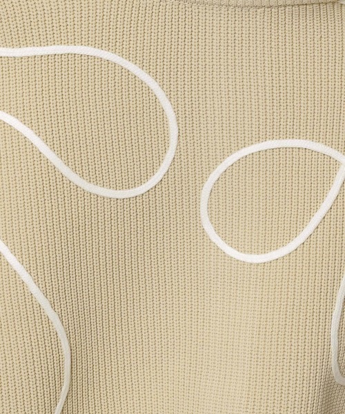 LOWRYS FARM（ローリーズファーム）の「エンブロイダリー２ＷＡＹカーディガン 293668（カーディガン/ボレロ・レディース・ベージュ/ブラック/アイボリー/ブルー・FREE）」の6枚目の写真