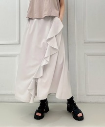 AVIE | フリルデザインマキシフレアスカート(スカート)