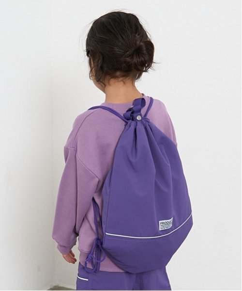 b・ROOM（ビールーム）の「【撥水加工】らくらくナップ（バックパック/リュック・キッズ・レモンイエロー/ライトピンク/ブラック/ブルー系その他2/レッド/シルバーグレー/ライトカーキ/ベージュ/パープル/ラベンダー・F）」の6枚目の写真