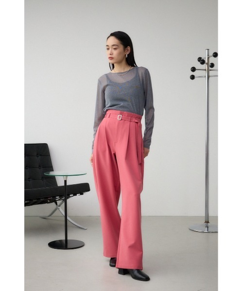 AZUL by moussy（アズールバイマウジー）の「シアーラメ長袖トップス（Tシャツ/カットソー・レディース・ライトグレー/ブラック/グレー・FREE）」の15枚目の写真