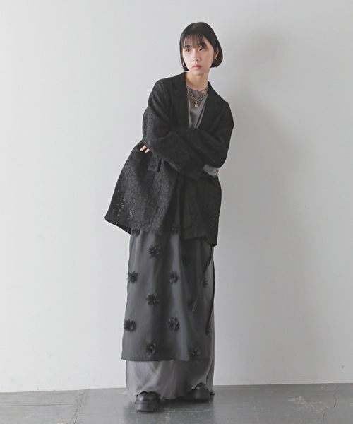 PURE BRIGHT(ピュアブライト)の「シルキーサテンバイアススカート(スカート・レディース・グレー/ピンク/イエロー・FREE)」の18枚目の写真