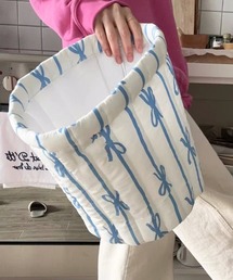 Pochi Pouch（ポチポーチ）の「Pochi Pouch/リボン柄 マルチ 収納ボックス（収納グッズ）」