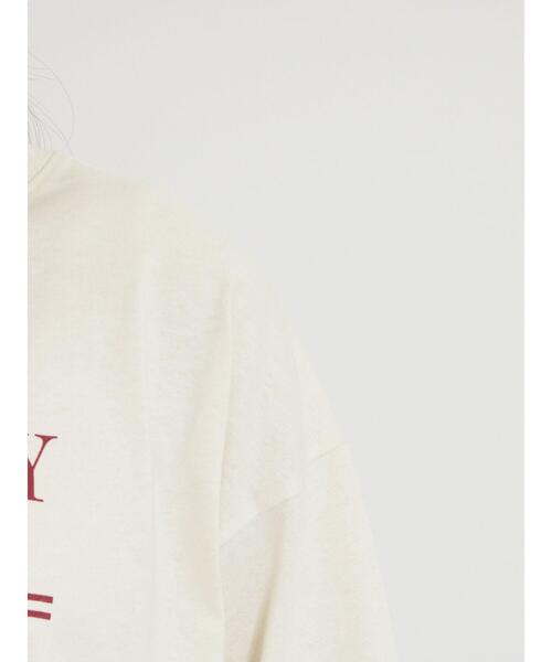 Samansa Mos2（サマンサ モスモス）の「柄アソートロングTシャツ（Tシャツ/カットソー・レディース・グレー/チャコールグレー/キナリ/オフホワイト・F）」の14枚目の写真