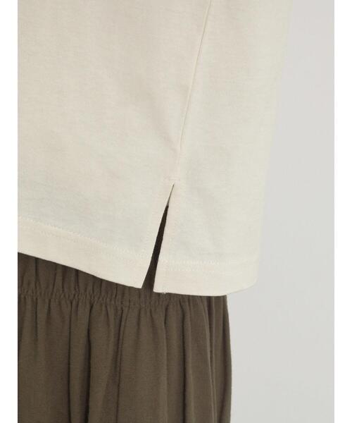 Samansa Mos2（サマンサ モスモス）の「柄アソートロングTシャツ（Tシャツ/カットソー・レディース・グレー/チャコールグレー/キナリ/オフホワイト・F）」の17枚目の写真