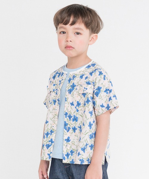 RAGMART(ラグマート)の「ノーカラーシャツ(シャツ/ブラウス・キッズ・ストライプ/その他/チェック/ドット・120cm/100cm/110cm/130cm)」の2枚目の写真