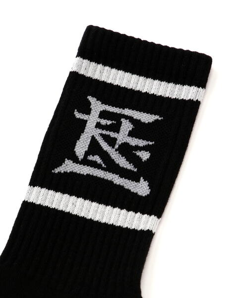 F-LAGSTUF-F（フラグスタフ）の「F-LAGSTUF-F/フラグスタフ/”KANJI LOGO”SOCKS（ソックス/靴下・メンズ・ブラック/ブルー/グレー/ブルー系その他3・F）」の5枚目の写真