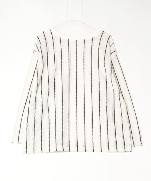 ♡ ぷろぐれす♡レイヤードワイドプルオーバー　　　　　ホワイト LILL tシャツ ルーズシルエットワイドスリーブフェイク