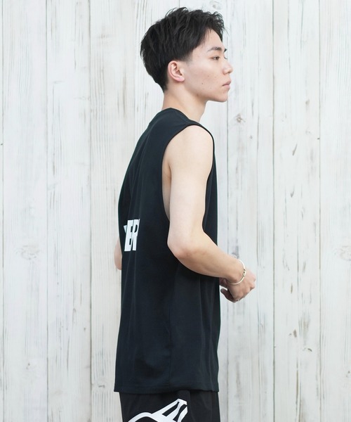 NEW ERA（ニューエラ）の「【ムラサキスポーツ限定】NEW ERA/ニューエラ タンクトップ バックプリント 14670950/14670951/14670952（タンクトップ・メンズ・ホワイト/ブラック/ブラック×グリーン・XXL/XL/L/M）」の14枚目の写真