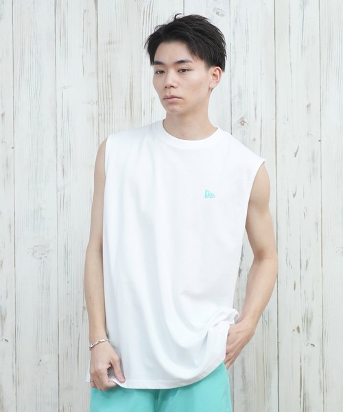 NEW ERA（ニューエラ）の「【ムラサキスポーツ限定】NEW ERA/ニューエラ タンクトップ バックプリント 14670950/14670951/14670952（タンクトップ・メンズ・ホワイト/ブラック/ブラック×グリーン・XXL/XL/L/M）」の4枚目の写真