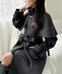 未使用　epine ケープコート　ブラック ブランド古着】「ケープコート」に該当する古着通販 - ZOZOUSED