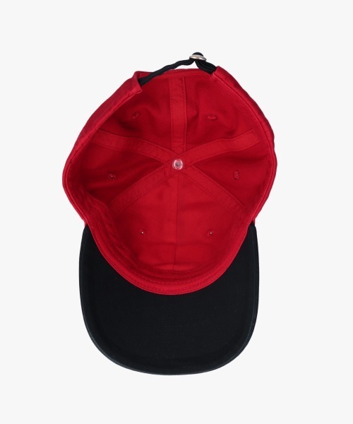 OVERRIDE（オーバーライド）の「Cornell USC WASHED 2TONE CAP / カレッジ（キャップ・メンズ・レッド・57~59cm）」の6枚目の写真