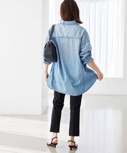 Healthy DENIMヘルシーデニムSLOBE別注ビッグシャツALMOND 追加》Healthy DENIM/ヘルシーデニム SLOBE別注 ビッグシャツ
