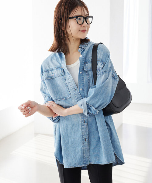 healthy denim ヘルシーデニム slobe別注 ビッグシャツ 楽天市場