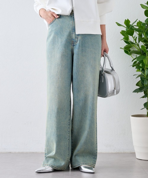 CIAOPANIC TYPY(チャオパニックティピー)の「【OLIVER】vintagedenimワイドストレート(デニムパンツ・レディース・ブルー・X-SMALL/MEDIUM/LARGE/SMALL)」の1枚目の写真