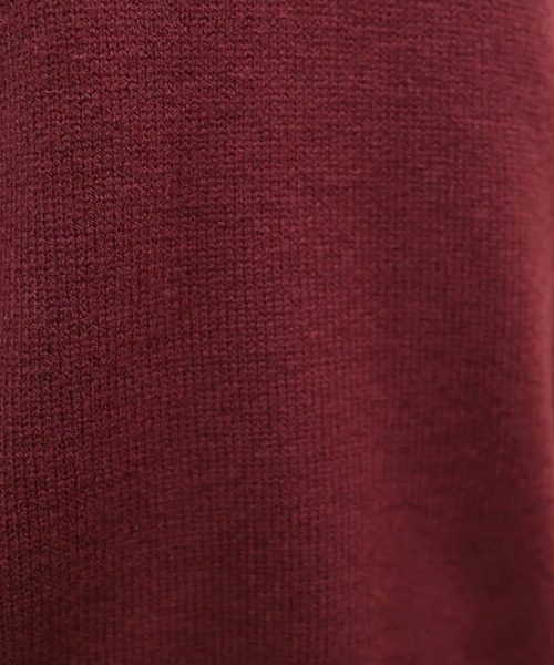 merrylatte（メリーラテ）の「ベーシックニットベスト（ベスト・レディース・グレー/ボルドー・FREE）」の12枚目の写真