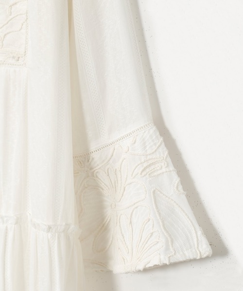 チャイハネ（チャイハネ）の「【チャイハネ】インティアティアードワンピース（ワンピース・レディース・ホワイト/グリーン/ブラック・FREE）」の7枚目の写真