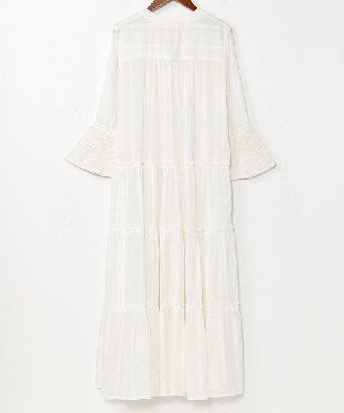 チャイハネ（チャイハネ）の「【チャイハネ】インティアティアードワンピース（ワンピース・レディース・ホワイト/グリーン/ブラック・FREE）」の8枚目の写真