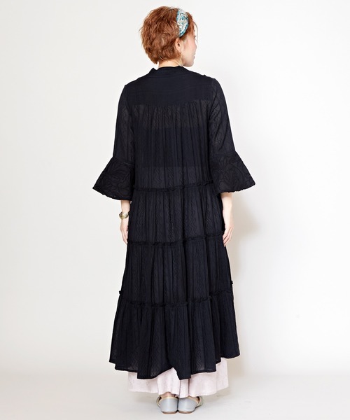 チャイハネ（チャイハネ）の「【チャイハネ】インティアティアードワンピース（ワンピース・レディース・ホワイト/グリーン/ブラック・FREE）」の13枚目の写真