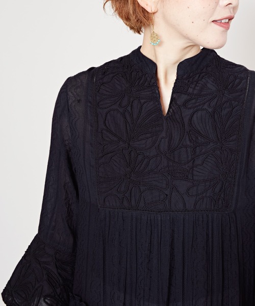 チャイハネ（チャイハネ）の「【チャイハネ】インティアティアードワンピース（ワンピース・レディース・ホワイト/グリーン/ブラック・FREE）」の15枚目の写真