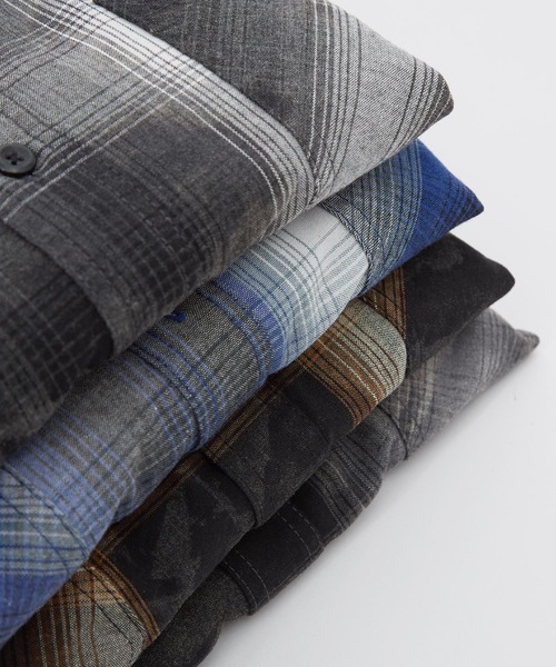 improves（インプローブス）の「ブリーチ オンブレ チェックシャツ（シャツ/ブラウス・メンズ・チャコール/ホワイト/ブラウン/ブルー・MEDIUM/X-LARGE/LARGE）」の9枚目の写真