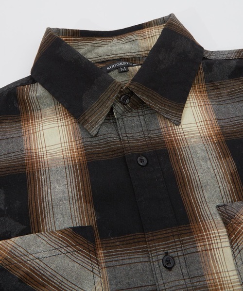 improves（インプローブス）の「ブリーチ オンブレ チェックシャツ（シャツ/ブラウス・メンズ・チャコール/ホワイト/ブラウン/ブルー・MEDIUM/X-LARGE/LARGE）」の10枚目の写真