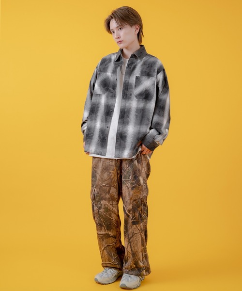 improves（インプローブス）の「ブリーチ オンブレ チェックシャツ（シャツ/ブラウス・メンズ・チャコール/ホワイト/ブラウン/ブルー・MEDIUM/X-LARGE/LARGE）」の19枚目の写真