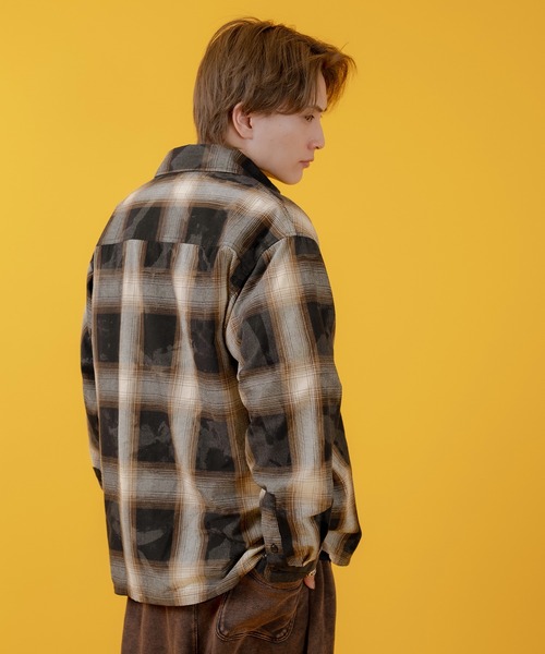 improves（インプローブス）の「ブリーチ オンブレ チェックシャツ（シャツ/ブラウス・メンズ・チャコール/ホワイト/ブラウン/ブルー・MEDIUM/X-LARGE/LARGE）」の15枚目の写真