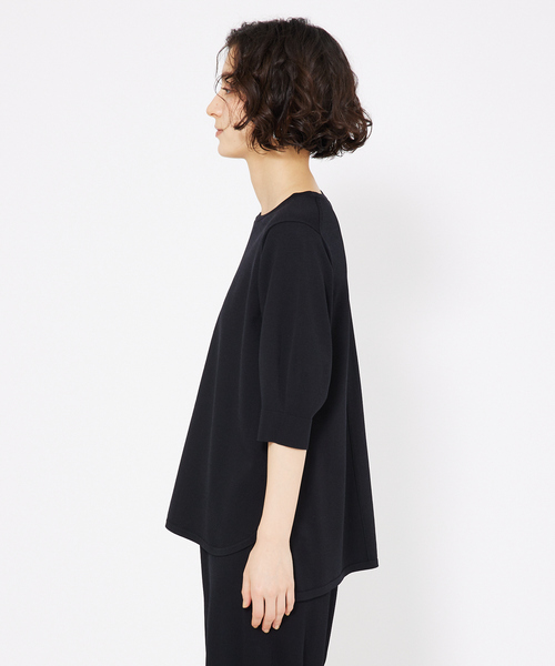 qualite カリテ ストレッチレーヨンボートネックニット レーヨンストレッチボートネックニット｜qualite / カリテ