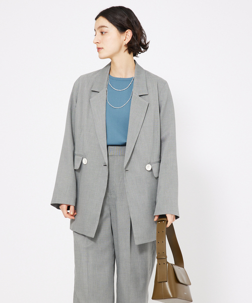 qualite（カリテ）の「レーヨンストレッチボートネックニット/オフィスカジュアル/夏服/サマーニット（Tシャツ/カットソー・レディース・ブラック/ホワイト/グリーン・フリー）」の11枚目の写真