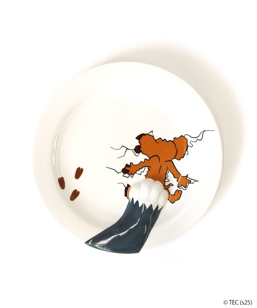 Tom&Jerry(トムアンドジェリー)の「【公式】トムとジェリー ぺちゃんこプレート(食器・レディース・ホワイト・FREE)」の4枚目の写真