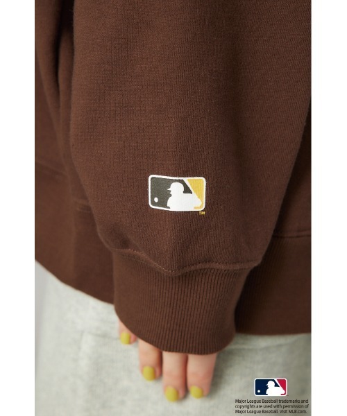 RODEO CROWNS WIDE BOWL（ロデオクラウンズワイドボウル）の「MLB ジップパーカー（パーカー・レディース・ブラウン/ネイビー/グレー×ホワイト・FREE）」の13枚目の写真