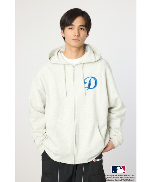 RODEO CROWNS WIDE BOWL（ロデオクラウンズワイドボウル）の「MLB ジップパーカー（パーカー・レディース・ブラウン/ネイビー/グレー×ホワイト・FREE）」の14枚目の写真