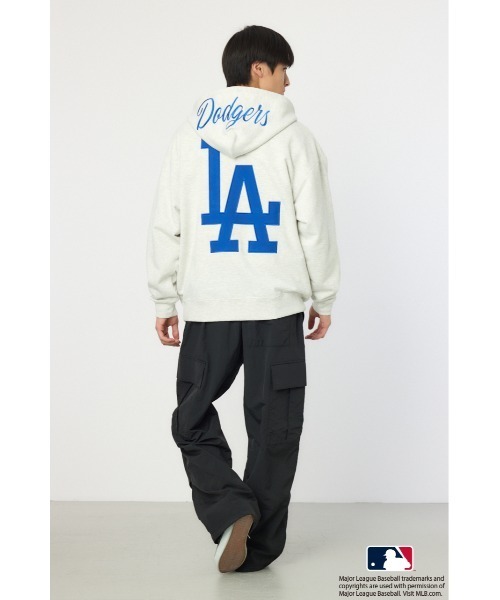 RODEO CROWNS WIDE BOWL（ロデオクラウンズワイドボウル）の「MLB ジップパーカー（パーカー・レディース・ブラウン/ネイビー/グレー×ホワイト・FREE）」の19枚目の写真